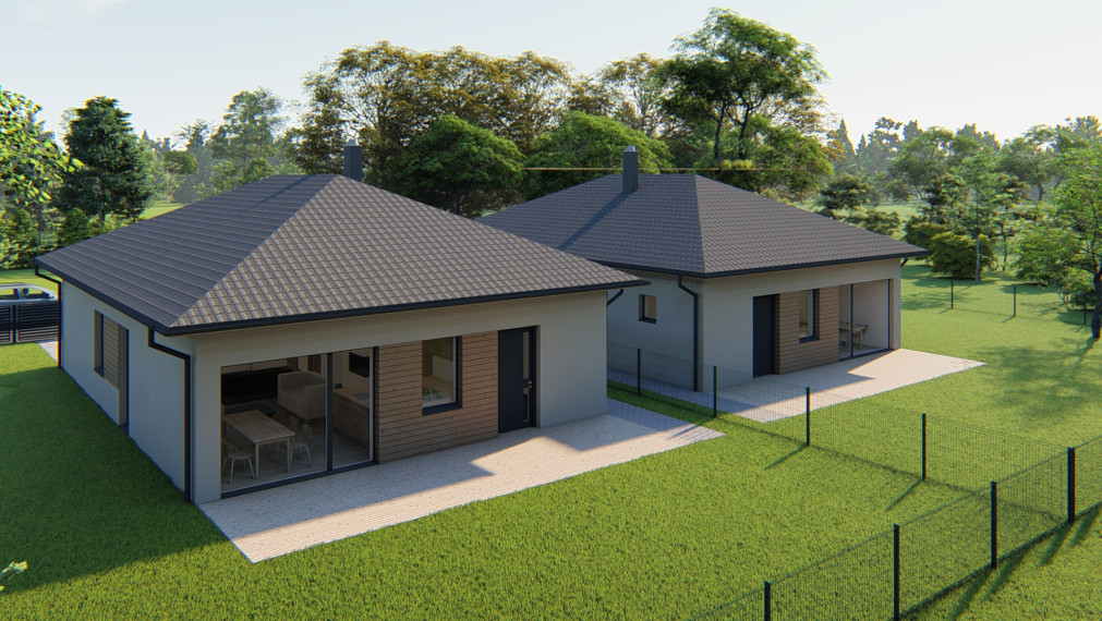 KATKA 3-izbový bungalov s valbovou strechou