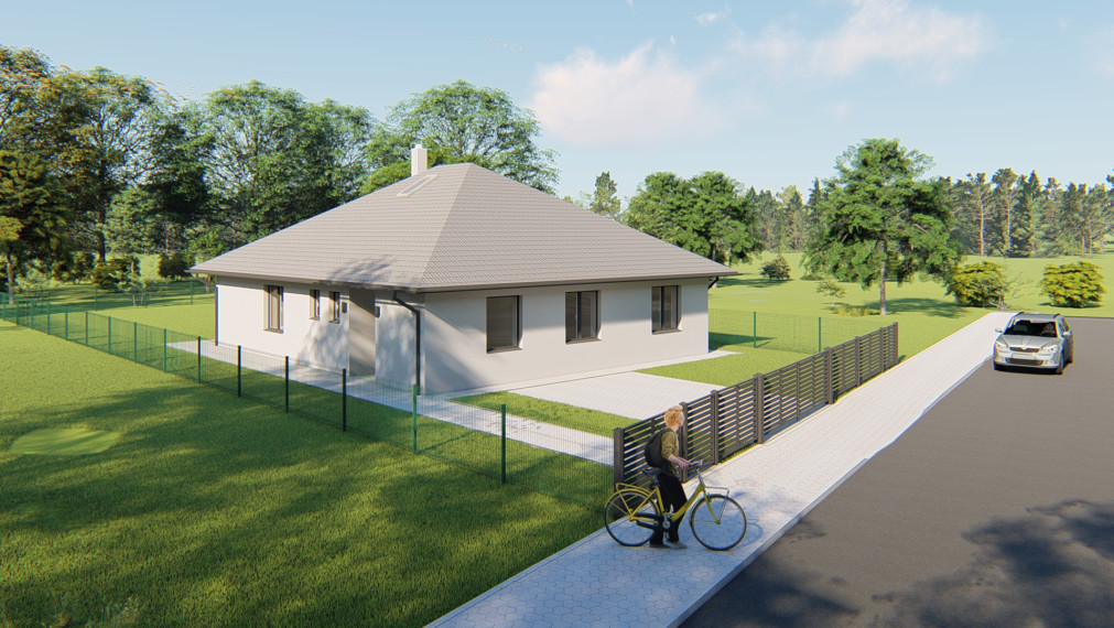 SLÁVKA 3-izbový bungalov s valbovou strechou
