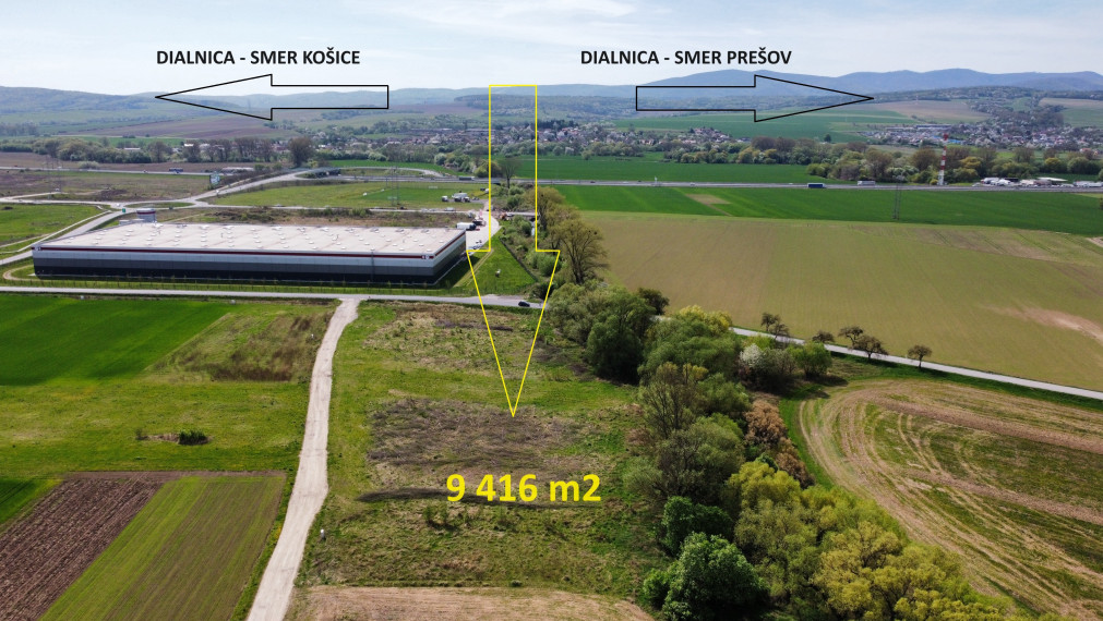 REZERVOVANÉ: NA PREDAJ STAVEBNÝ POZEMOK IBV 9 416m2 NOVÁ POLHORA - KOŠICE
