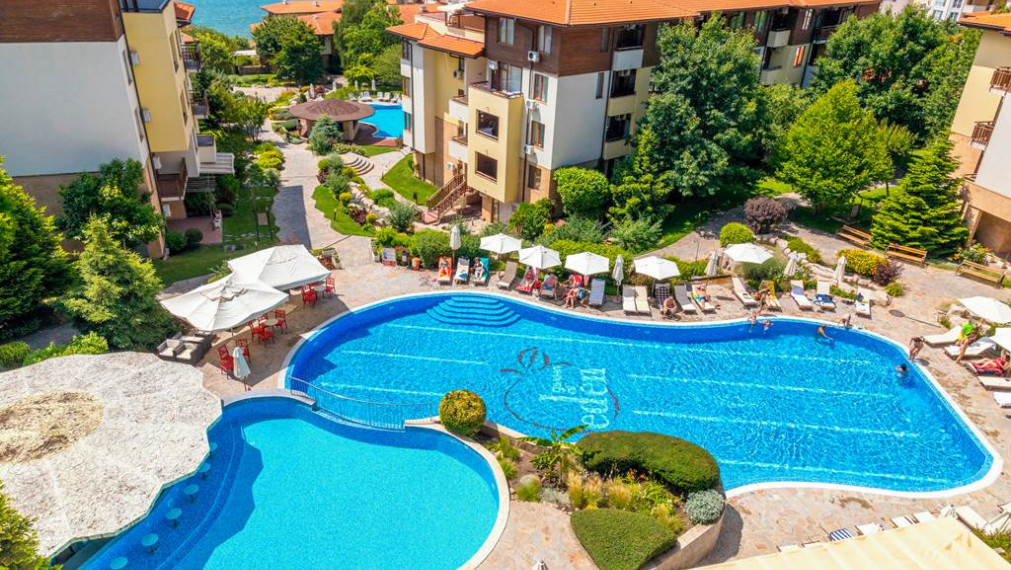 Apartmán 1kk v luxusnom rezorte Garden of Eden v letovisku Sveti Vlas v Bulharsku