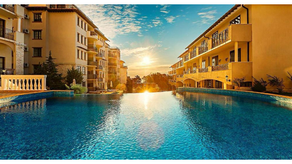 2 izbový apartmán v komplexe The Cliff Beach & Spa Resort v letovisku Obzor v Bulharsku