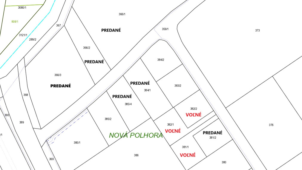 POSLEDNÉ STAVEBNÉ POZEMKY NA PREDAJ od 600 m2 - NOVÁ POLHORA - KOŠICE