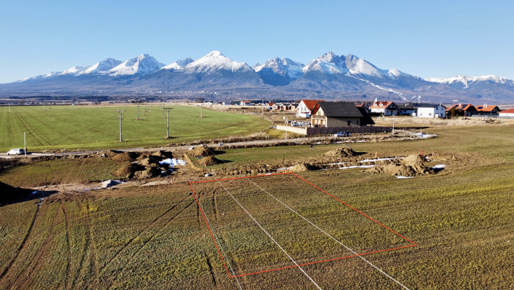 Stavebný pozemok v obci Mlynica, okr. Poprad