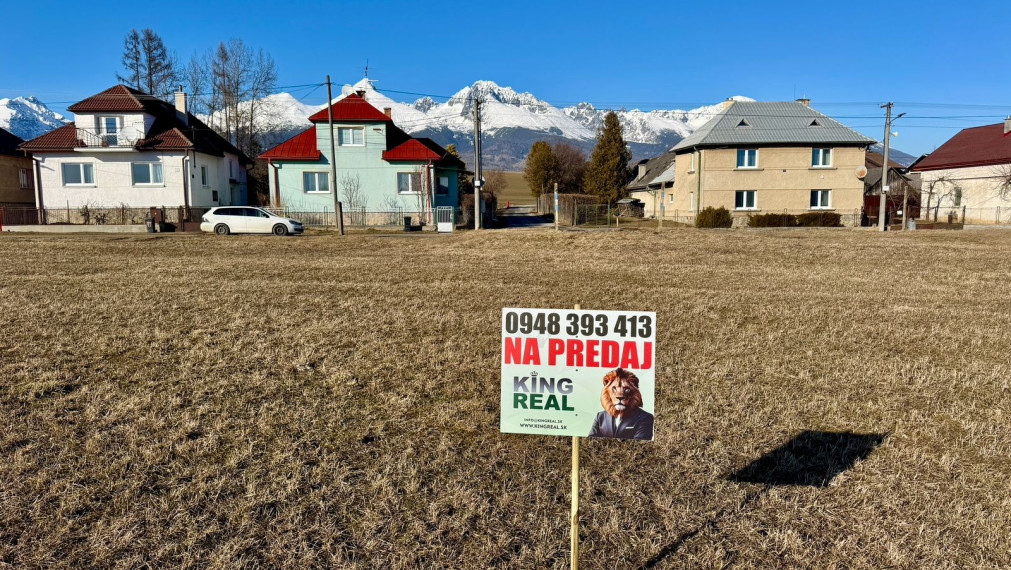 Pozemok v obci Mengusovce s výhľadom na Tatry