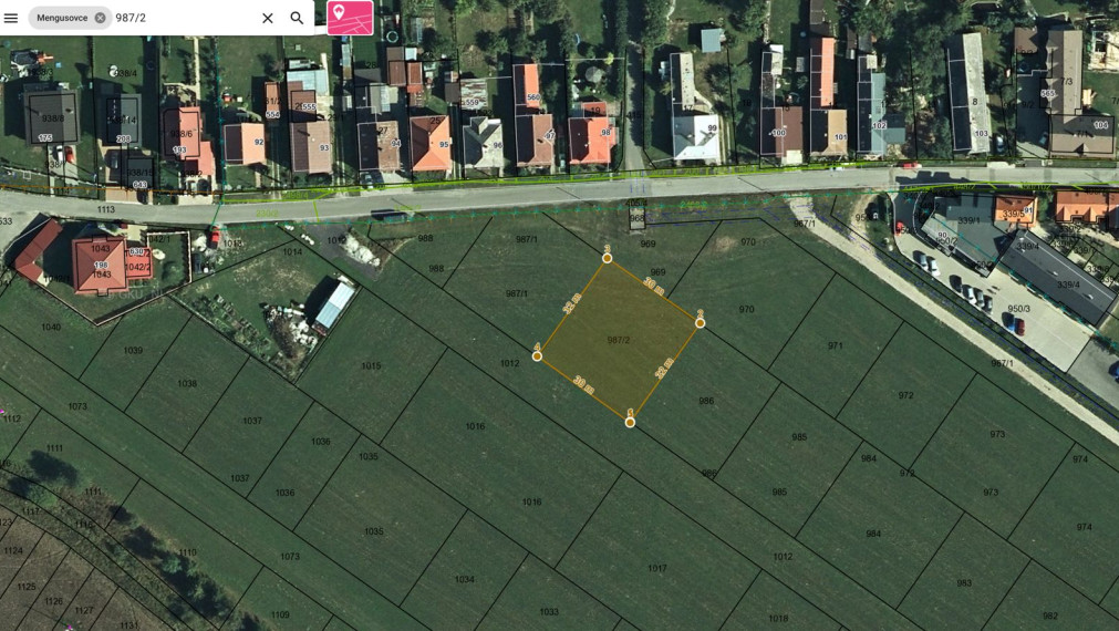 Pozemok v obci Mengusovce s výhľadom na Tatry