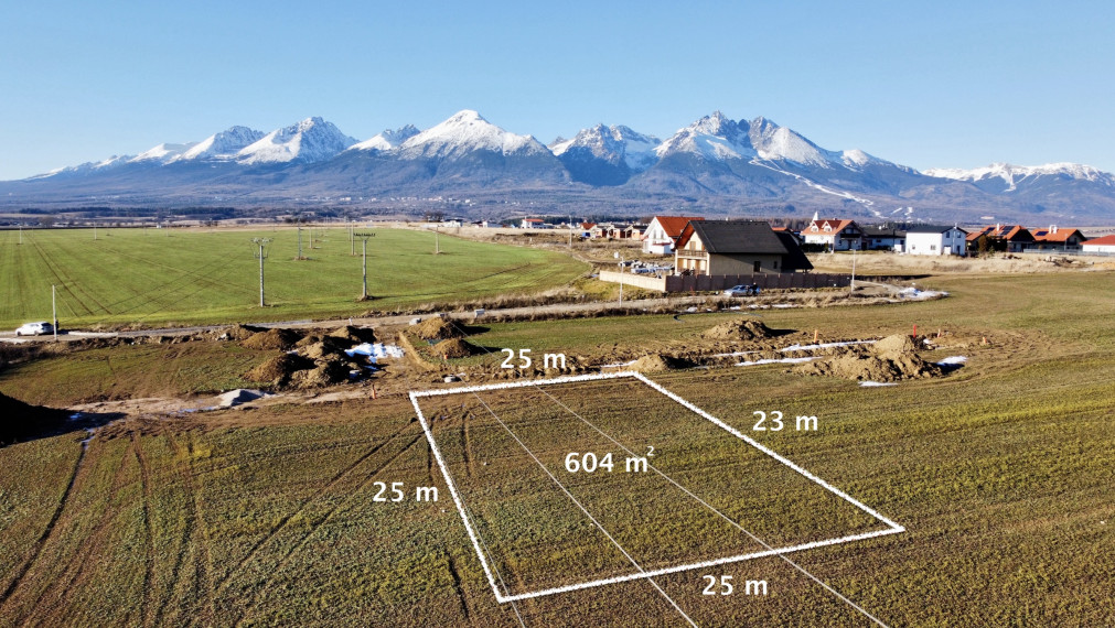 Stavebný pozemok v obci Mlynica, okr. Poprad