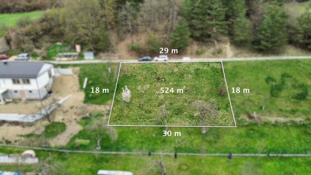 Stavebný pozemok s krásnym výhľadom v obci Rokytov okr. Bardejov