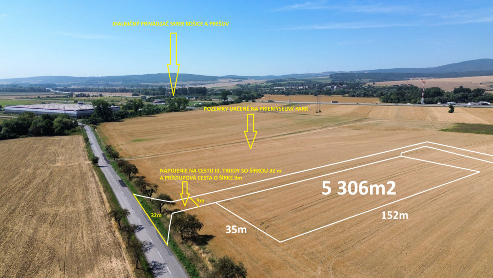 Investičný pozemok (5 306 m²) s vysokým potenciálom – Šarišské Bohdanovce