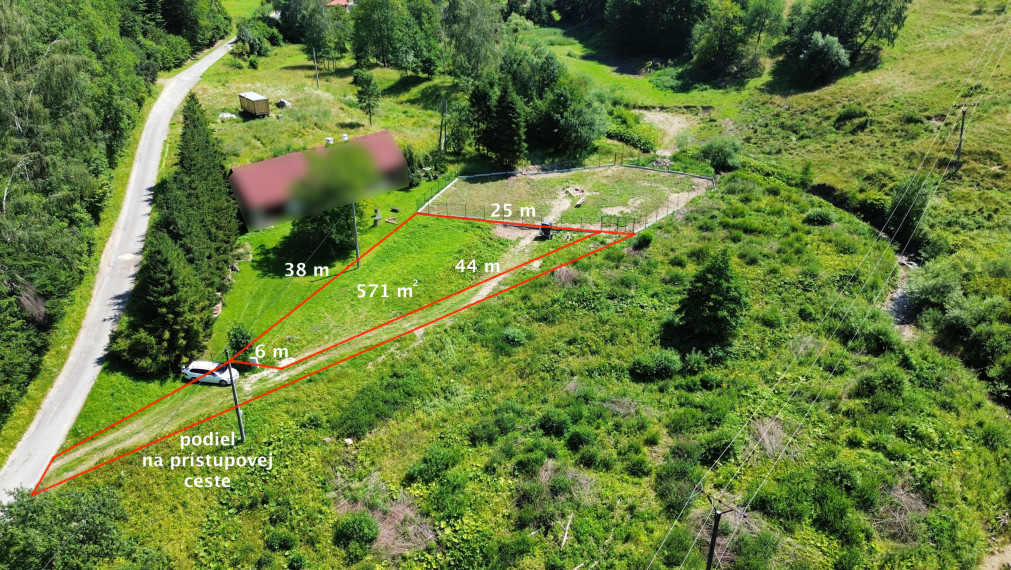 Stavebný pozemok v obci Kríže, okres Bardejov