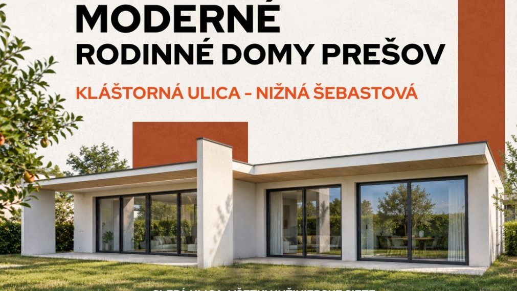 PREDAJ: Rodinné domy MONASTERY Prešov, Nižná Šebastová