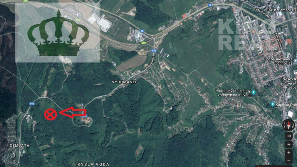 Pozemok na výstavbu chaty Prešov