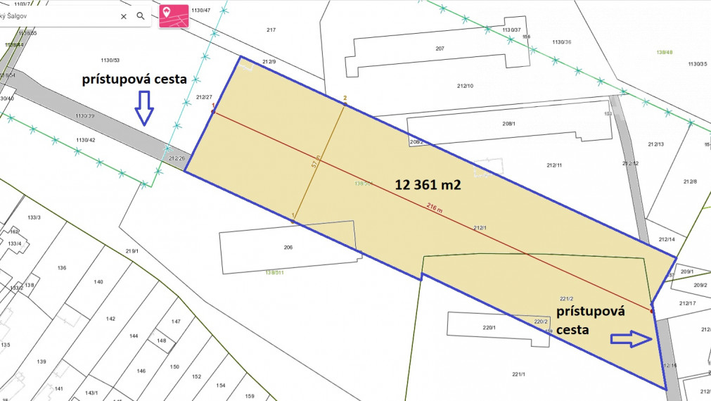 Predaj: Investičný pozemok Uzovský Šalgov 12 361 m2