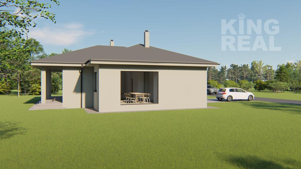 EMA 3-izbový bungalov so šikmou strechou