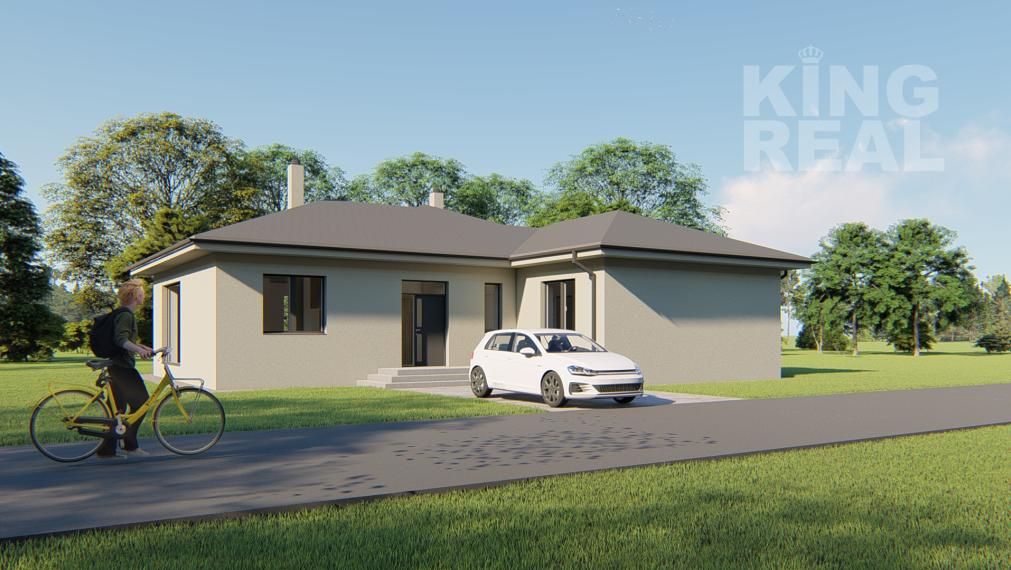 EMA 3-izbový bungalov so šikmou strechou