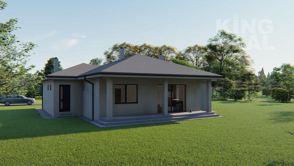 EMA 3-izbový bungalov so šikmou strechou