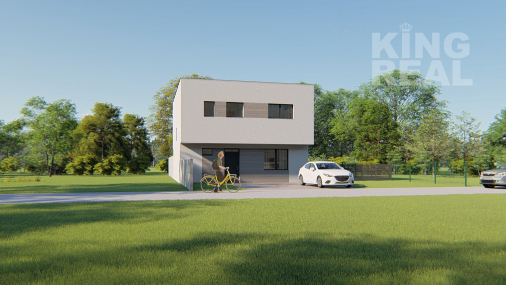 DOMINIKA 4-izbový 2-podlažný dom s pultovou strechou