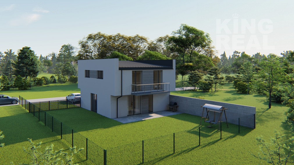 DOMINIKA 4-izbový 2-podlažný dom s pultovou strechou