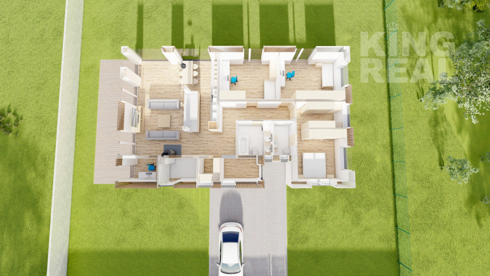 BLANKA 4-izbový bungalov s plochou strechou