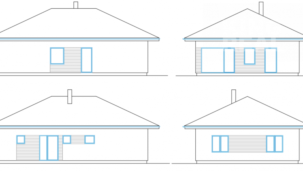 KATKA 3-izbový bungalov s valbovou strechou