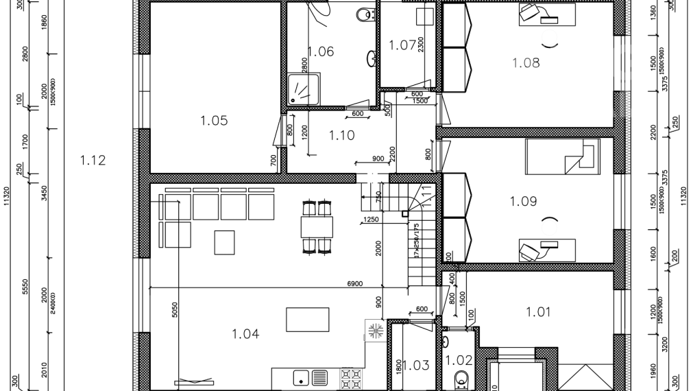SLÁVKA 3-izbový bungalov s valbovou strechou
