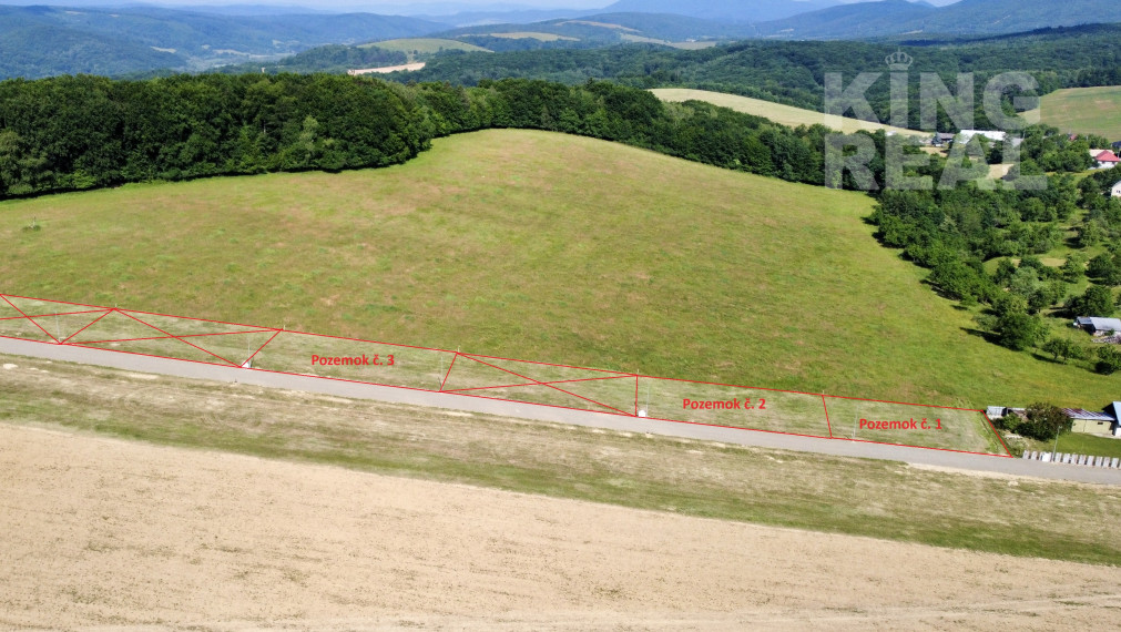 Stavebné pozemky v obci Brezovka okr. Bardejov