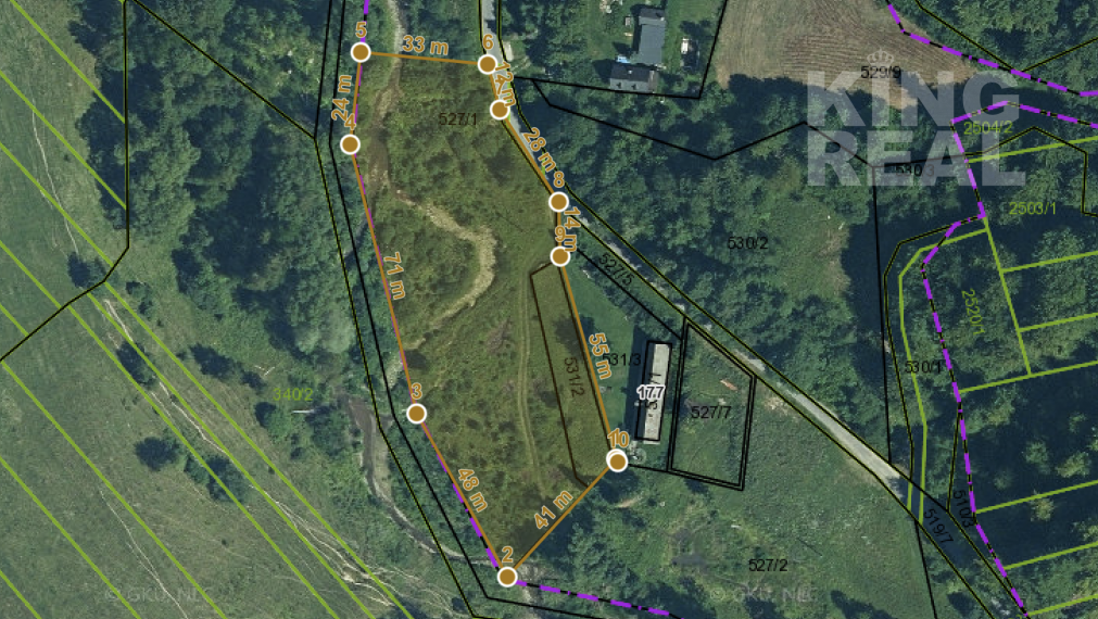 Pozemok v obci Kríže