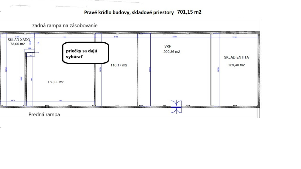 NA PREDAJ 830 m2 Obchodné priestory Masarykova ul. Prešov