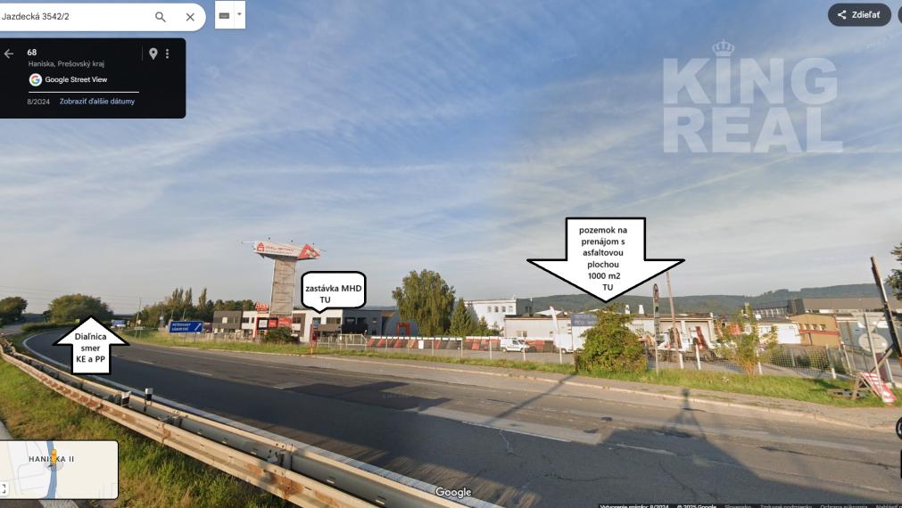 Prenájom pozemku – 1000 m², Prešov – TOP lokalita pri diaľničnom privádzači!