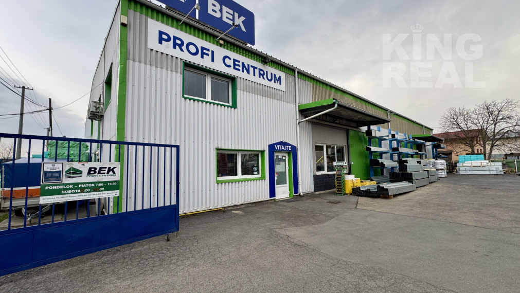 Sklad s pozemkom, spevnenou plochou na prenájom