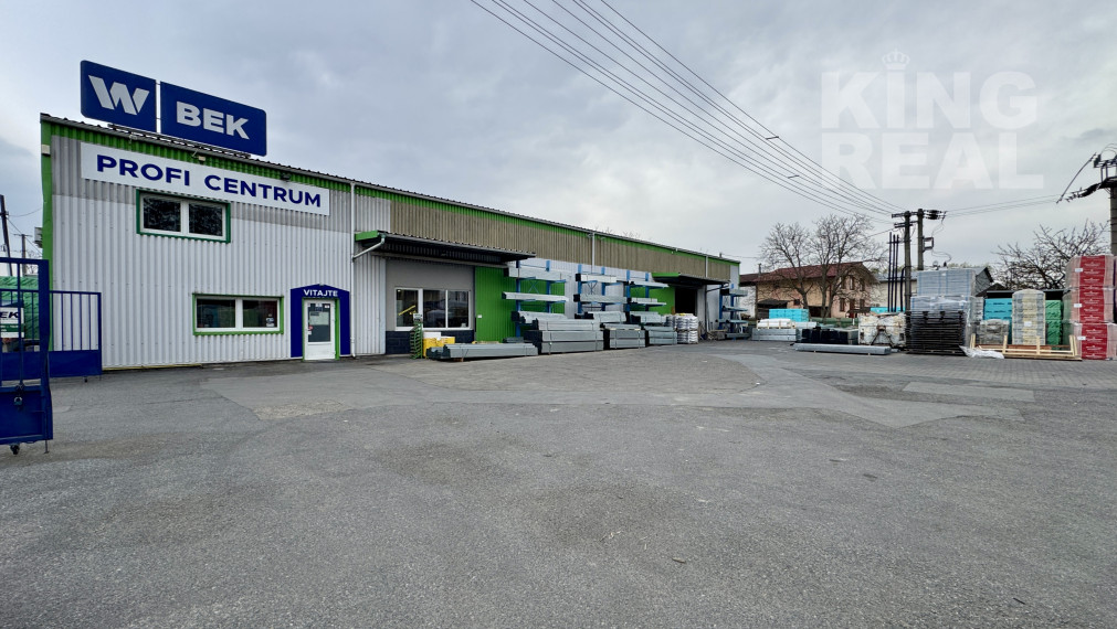 Sklad s pozemkom, spevnenou plochou na prenájom