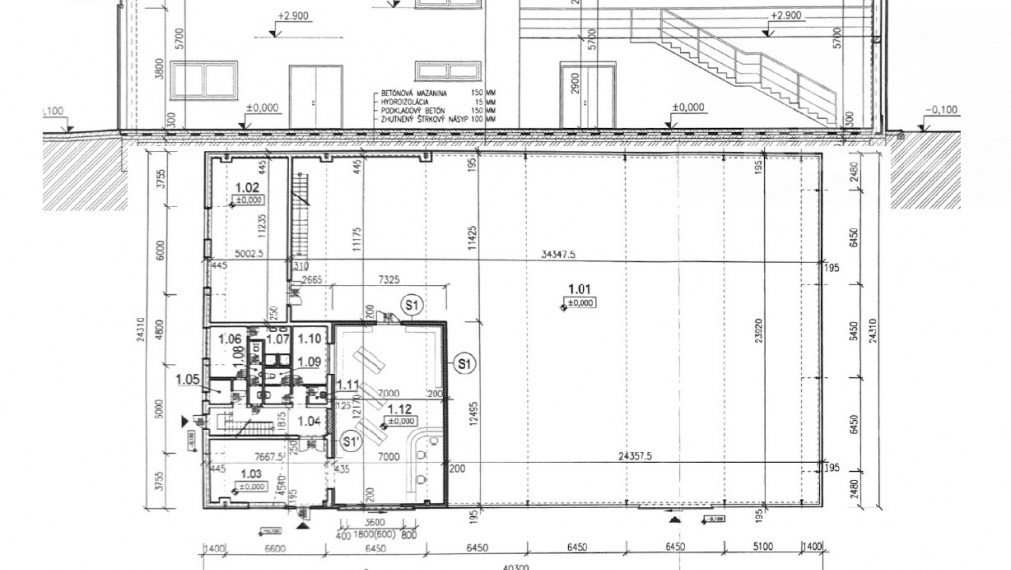 Sklad s pozemkom, spevnenou plochou na prenájom
