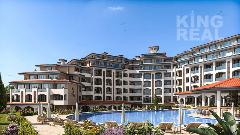 Apartmány v komplexe SOLE MARE v 1. línii na pobreží Aheloy v Bulharsku - Na splátky so 6% garantovaným výnosom z prenájmu