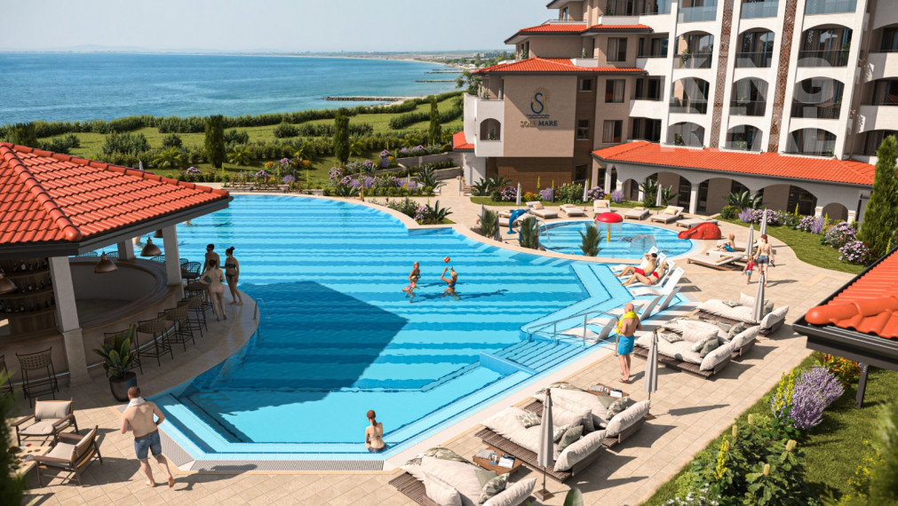 Apartmány v komplexe SOLE MARE v 1. línii na pobreží Aheloy v Bulharsku - Na splátky so 6% garantovaným výnosom z prenájmu