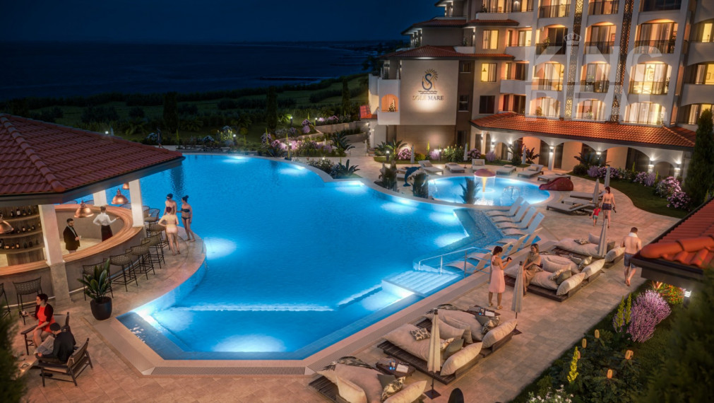 Apartmány v komplexe SOLE MARE v 1. línii na pobreží Aheloy v Bulharsku - Na splátky so 6% garantovaným výnosom z prenájmu