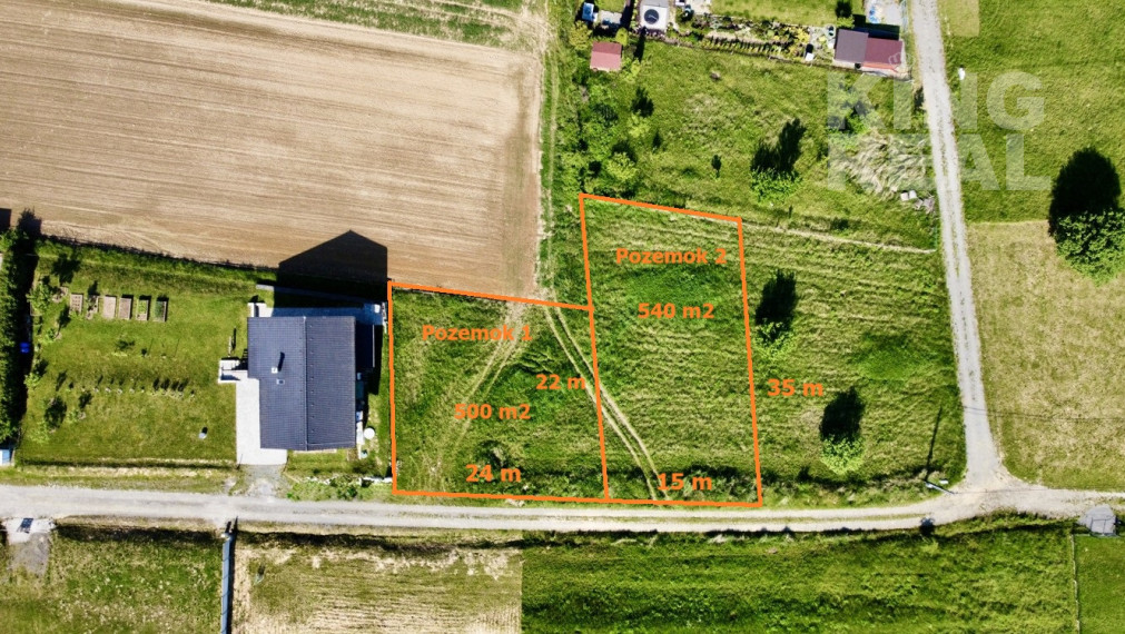 Stavebné pozemky v obci Vyšná Šebastová okr. Prešov