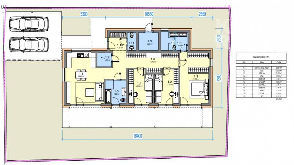 NOVOSTAVBA - Rodinné domy 4 izb. v obci Gaboltov okr. Bardejov