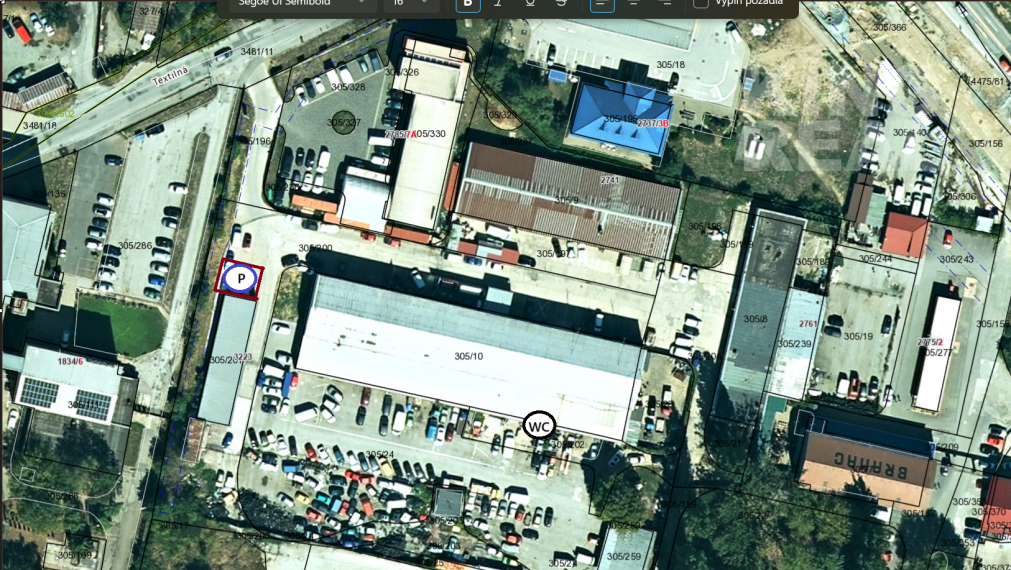 Na prenájom zateplená hala – Košice, Textilná, 276 m²