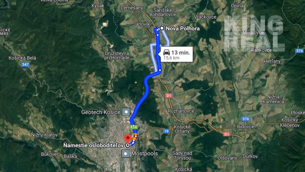 POSLEDNÝ STAVEBNÝ POZEMOK NA PREDAJ 667 m2 NOVÁ POLHORA - KOŠICE