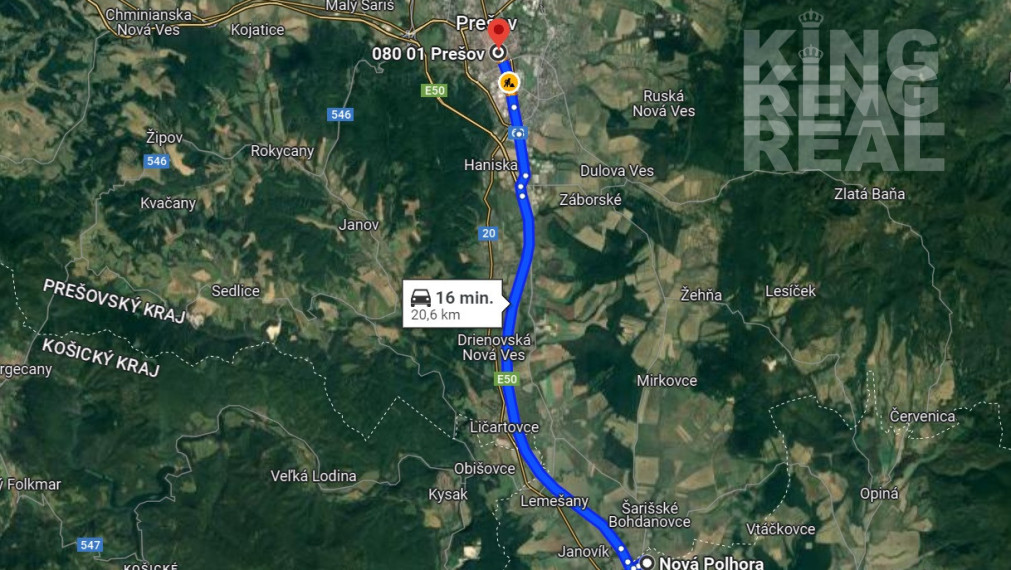 POSLEDNÝ STAVEBNÝ POZEMOK NA PREDAJ 667 m2 NOVÁ POLHORA - KOŠICE