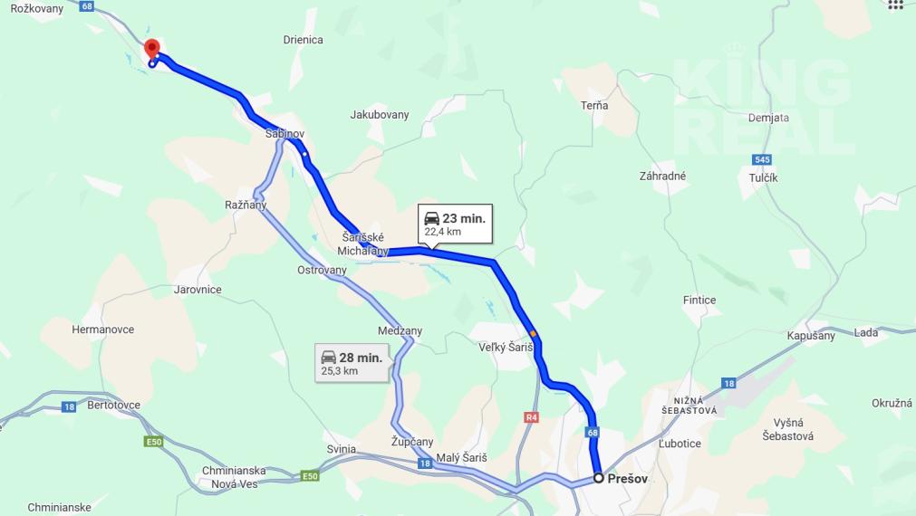 NA PREDAJ POZEMOK - PEČOVSKÁ NOVÁ VES – SABINOV - LIPANY