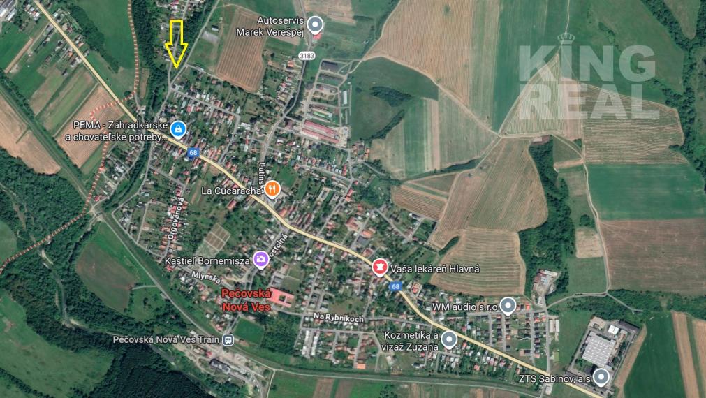 NA PREDAJ POZEMOK - PEČOVSKÁ NOVÁ VES – SABINOV - LIPANY