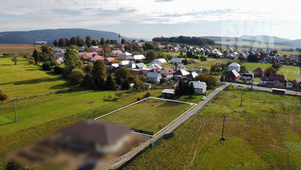 Pozemok s projektom na rodinný dom a stavebným povolením, Smilno, okres Bardejov