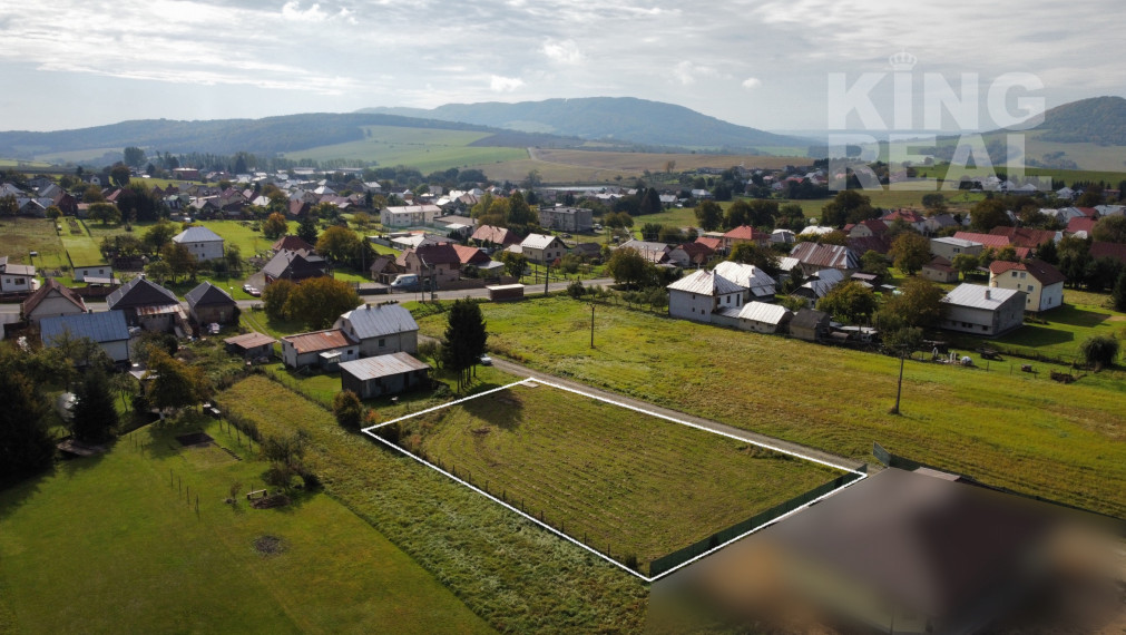 Pozemok s projektom na rodinný dom a stavebným povolením, Smilno, okres Bardejov