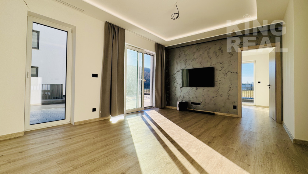 **REZERVOVANÝ** Na predaj moderný 3-izbový byt s veľkou záhradou v novostavbe, Bardejovská Nová Ves, okr. Bardejov