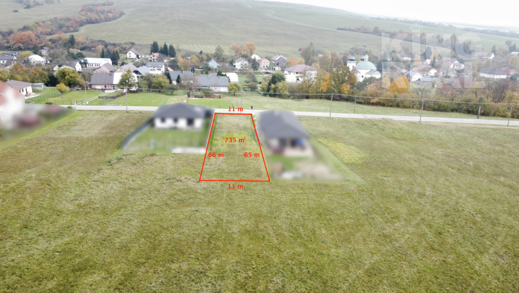 Pozemok v obci Chmeľová