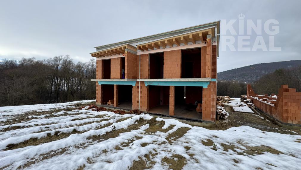 Moderné dvojpodlažné rodinné domy s veľkými terasami na predaj - novostavba v skvelej lokalite, Kľušovská Zábava, okr. Bardejov