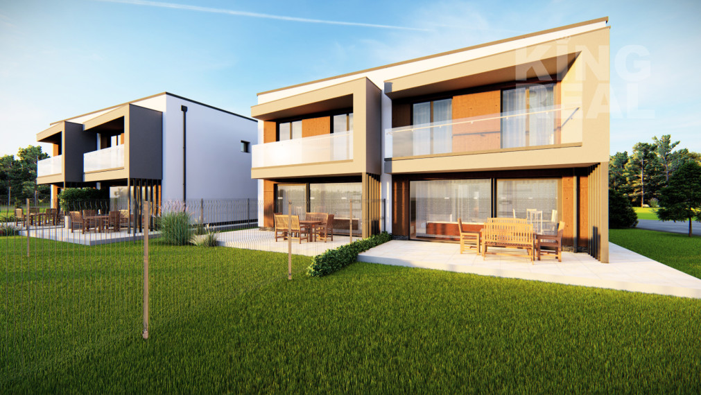 Moderné dvojpodlažné rodinné domy s veľkými terasami na predaj - novostavba v skvelej lokalite, Kľušovská Zábava, okr. Bardejov