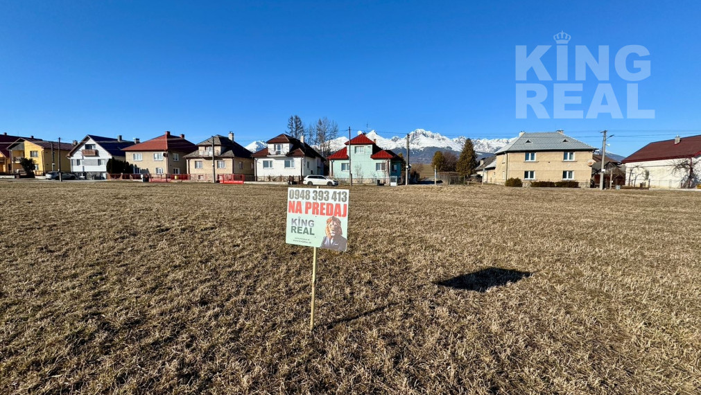 Pozemok v obci Mengusovce s výhľadom na Tatry