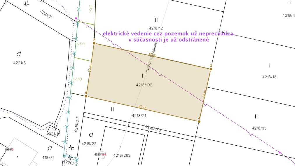 Stavebný pozemok v Bardejovských Kúpeľoch - ZNÍŽENÁ CENA