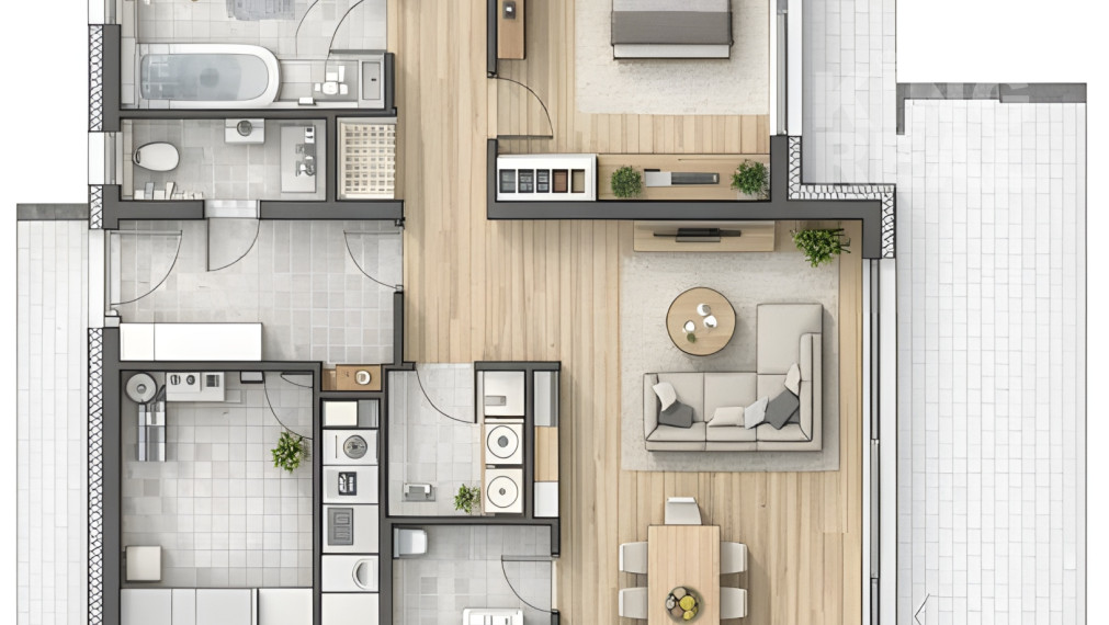 MONASTERY - 4-izbový bungalov s plochou strechou